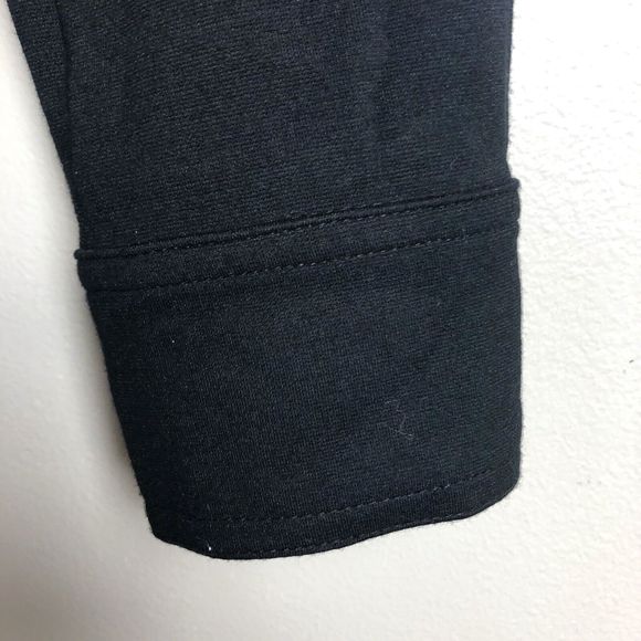 Jockey Full Zip Jacket Womens XS Asymmetric Ponte Stretchy Knit Black Pockets - Picture 6 of 14